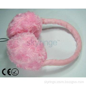 High quality Earmuff plush headphone as Christmas present